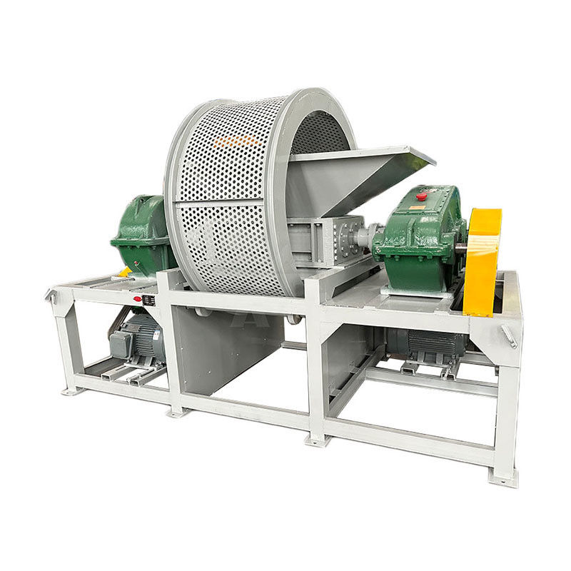 5000 kg Motorholzpaletten-Doppelwellen-Schredder Reifenmaschine Kunststoffklumpen-Schreddermaschine