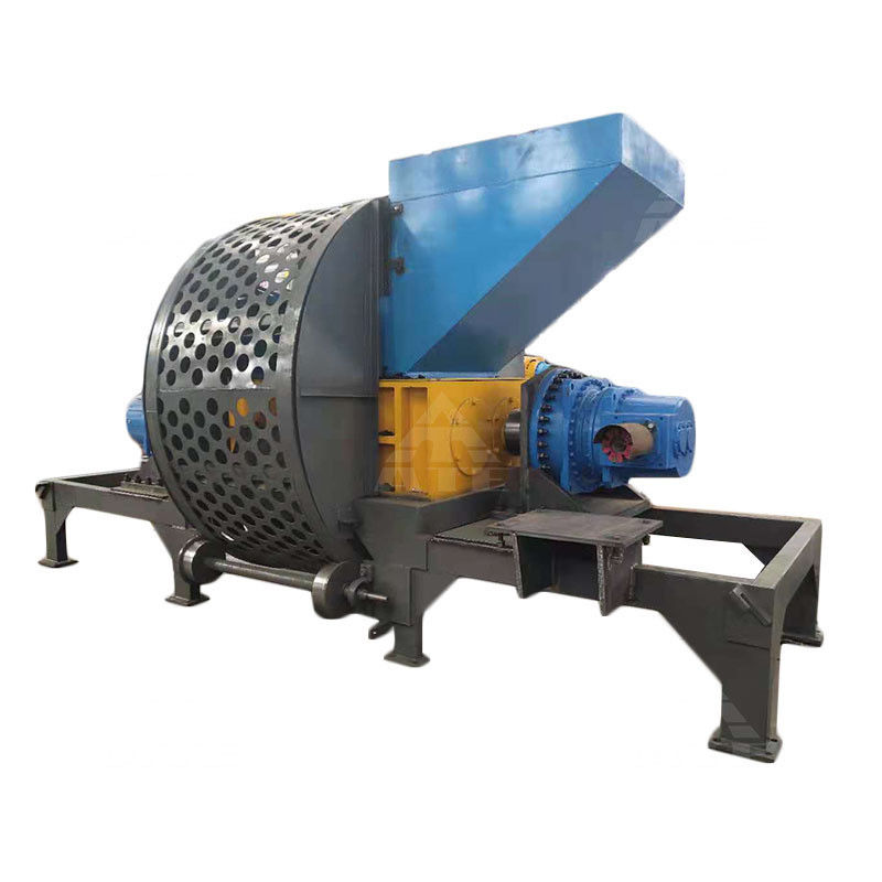 High Level Abfallreifen Recycling mit Gummi Reifen Reifen Shredder Maschine und Förderer